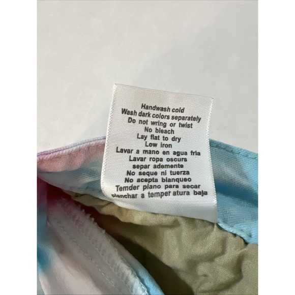 JUDY BLUE Stretch Denim Shorts Pastel Tie Dye Cut Off Raw Hem Women's SZ MED - Picture 15 of 16